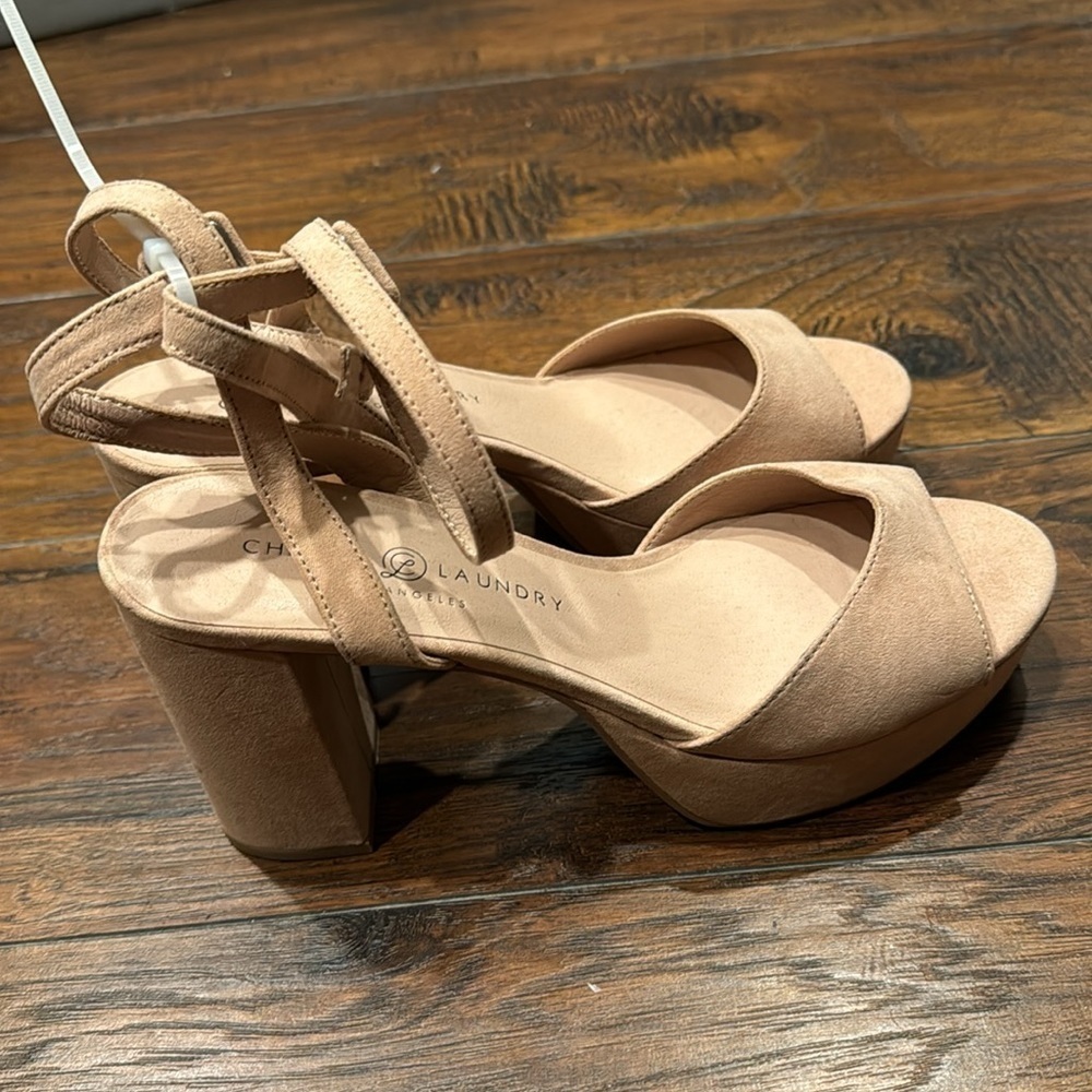 NEW! Chinese Laundry Dark Nude Theresa Platform Sandal - Size 8.5 🚜 - Picture 11 of 16